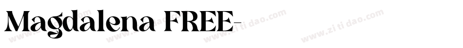 Magdalena FREE字体转换
